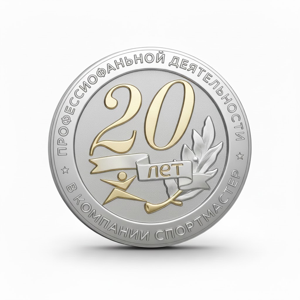 Именные наградные медали компании «Спортмастер».