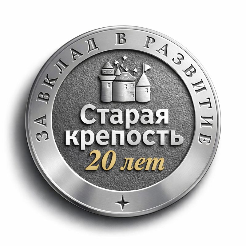 медали наюбилей медаль на юбилей ЭкспоМедиаГруппа «Старая крепость» 20 лет