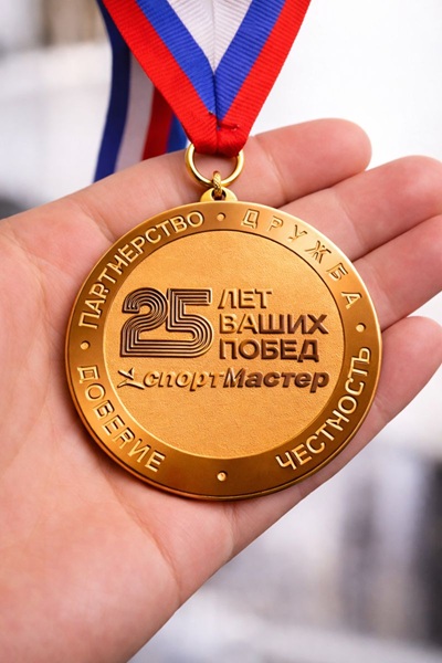 юбилейная медаль 25 лет СГ СПОРТМАСТЕР